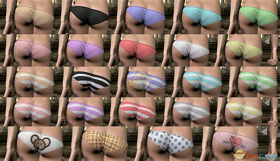 《上古卷轴5：天际重置版》性感小内裤MOD