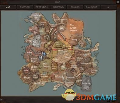 《剑士》生物派系世界地图MOD