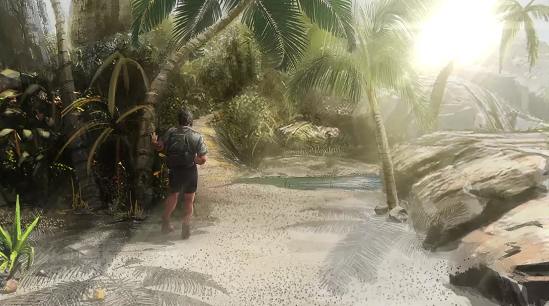 《逆境求生》插画式宣传片 单人独岛大探险