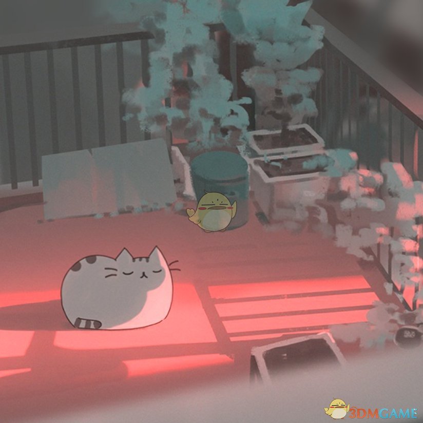 《Wallpaper Engine》睡在阳台上的猫动态壁纸