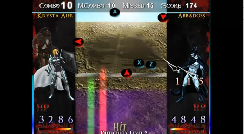 角色扮演类独立音游 《暗之领主纪元：狂想曲的冲突》实机演示