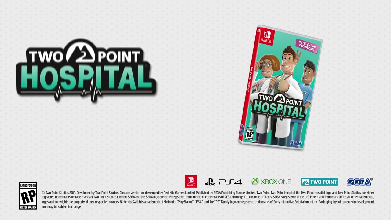 世嘉《双点医院》将于年内登陆XB1/PS4/Switch平台
