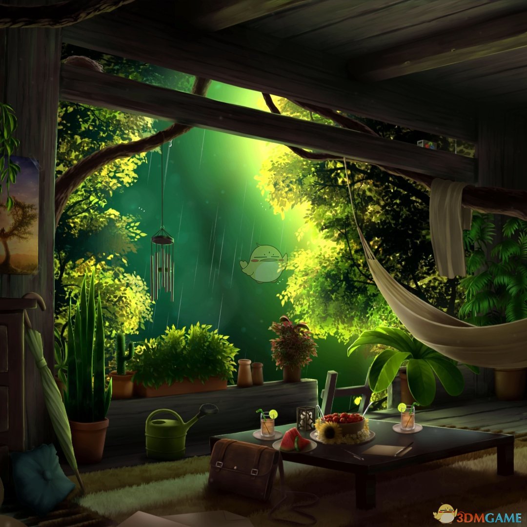 《Wallpaper Engine》雨下夏季小屋3D动态壁纸