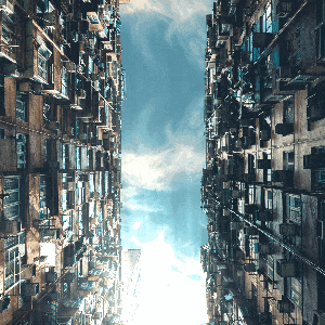 《Wallpaper Engine》城市 - 楼房之间动态壁纸