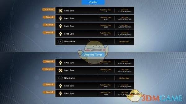 《无人深空》更好的游戏保存界面MOD