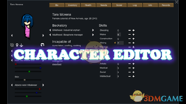 《边缘世界》小人编辑器v1.0 MOD
