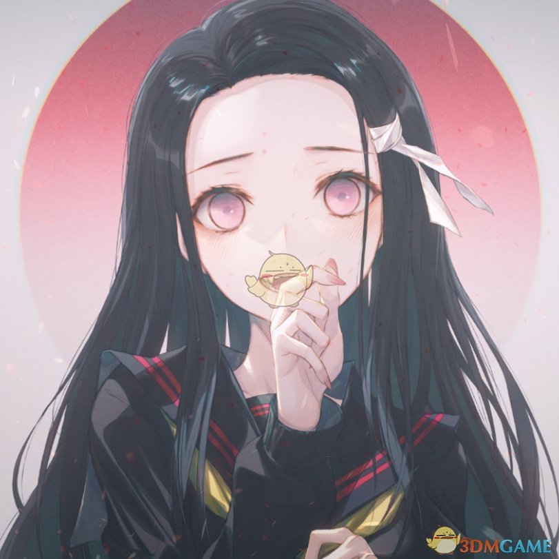 《Wallpaper Engine》鬼灭之刃 - 校服灶门祢豆子动态壁纸