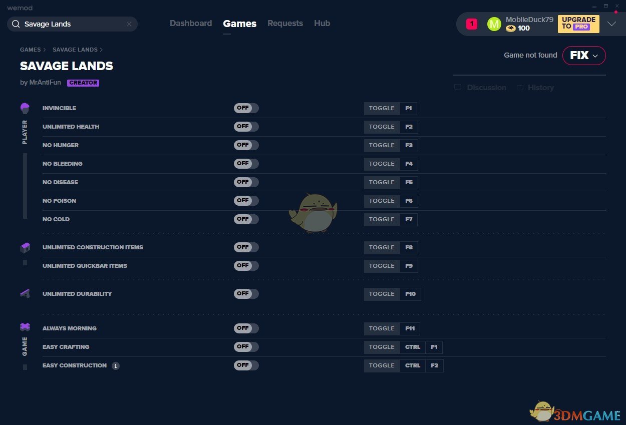 《荒蛮大地》v2019.08.31十三项修改器[MrAntiFun]