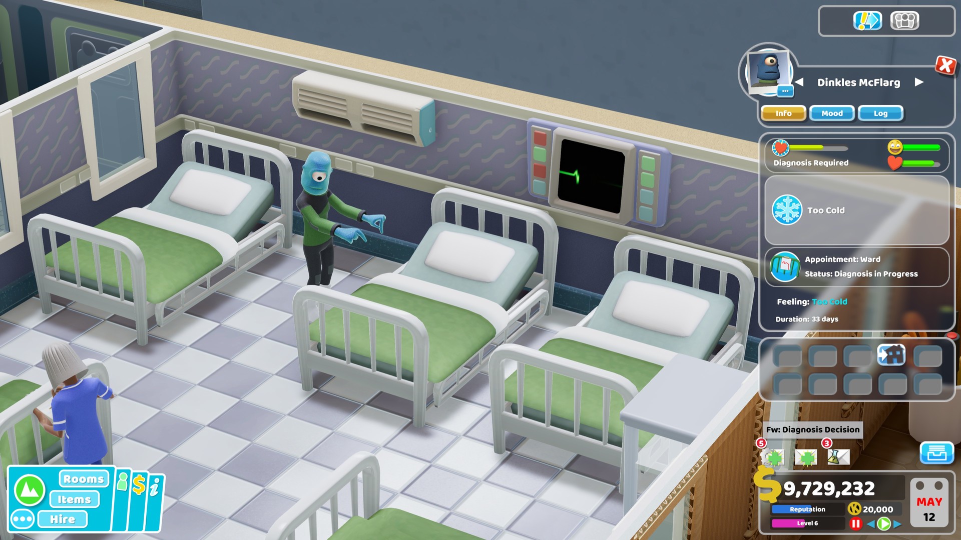 《双点医院》新DLC亲密接触8月29日推出 治疗外星人