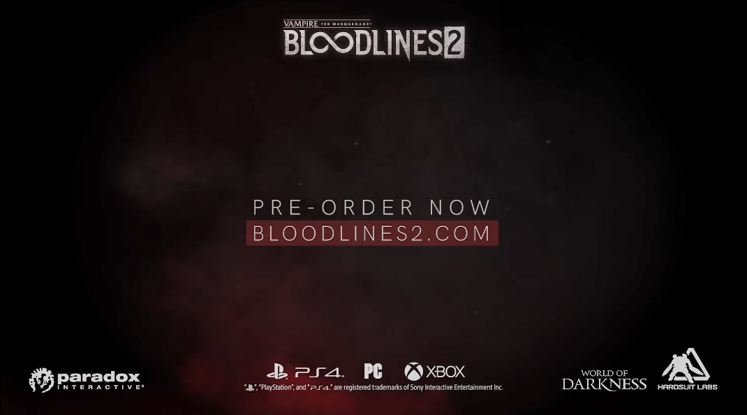 GC 2019：血液交易的战争旋涡 《吸血鬼：避世血族2》28分钟游戏演示