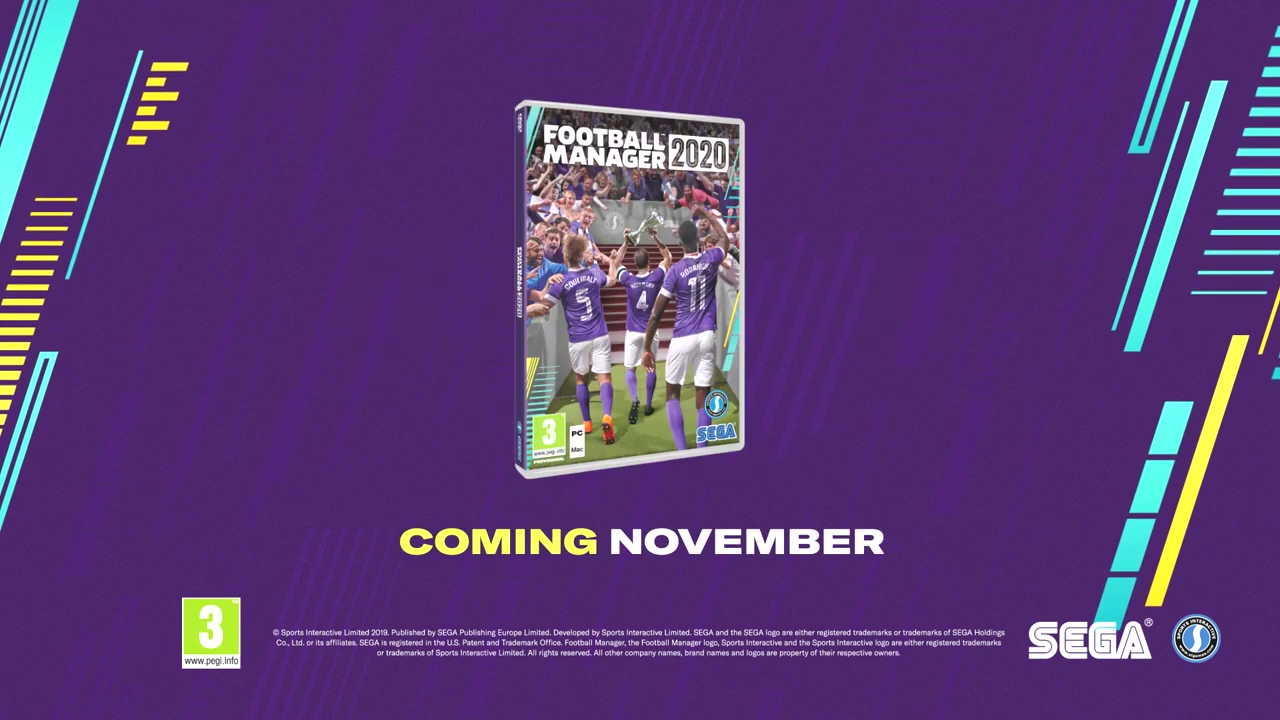 《足球经理2020》公布 11月初发售登陆PC、Mac和Stadia