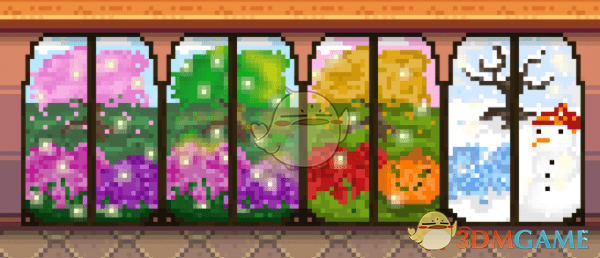 《星露谷物语》季节性动态窗户MOD