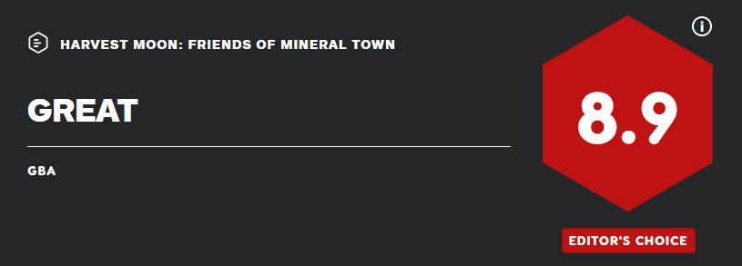 内容丰富引人入胜 《牧场物语：矿石镇的伙伴们》IGN评分8.9 