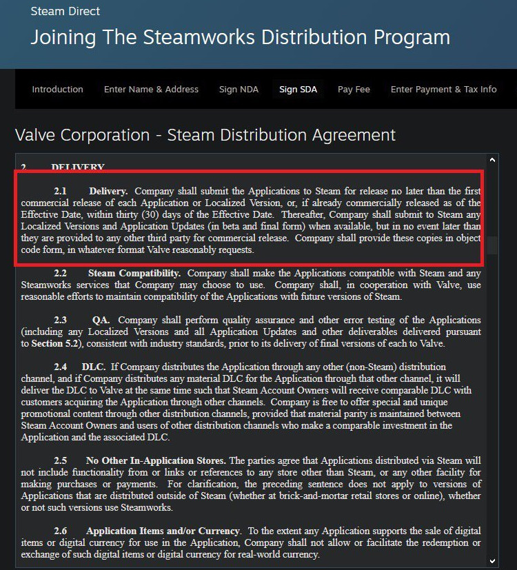 Steam更新分销协议：禁止未发售游戏下架 多平台需同步发售