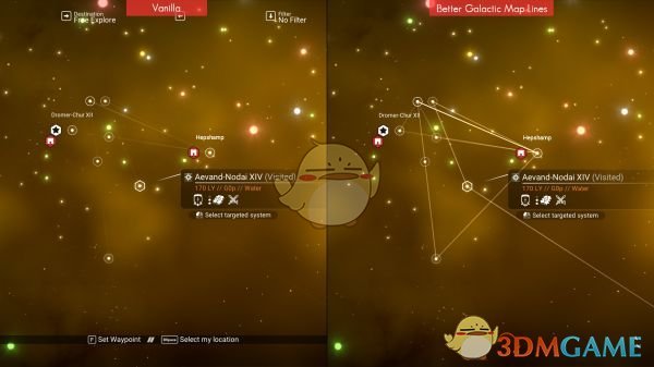 《无人深空》更清晰的银河地图线MOD