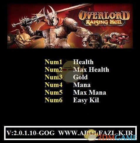 《霸王：地狱重生》v2.0.1.10六项修改器[Abolfazl]