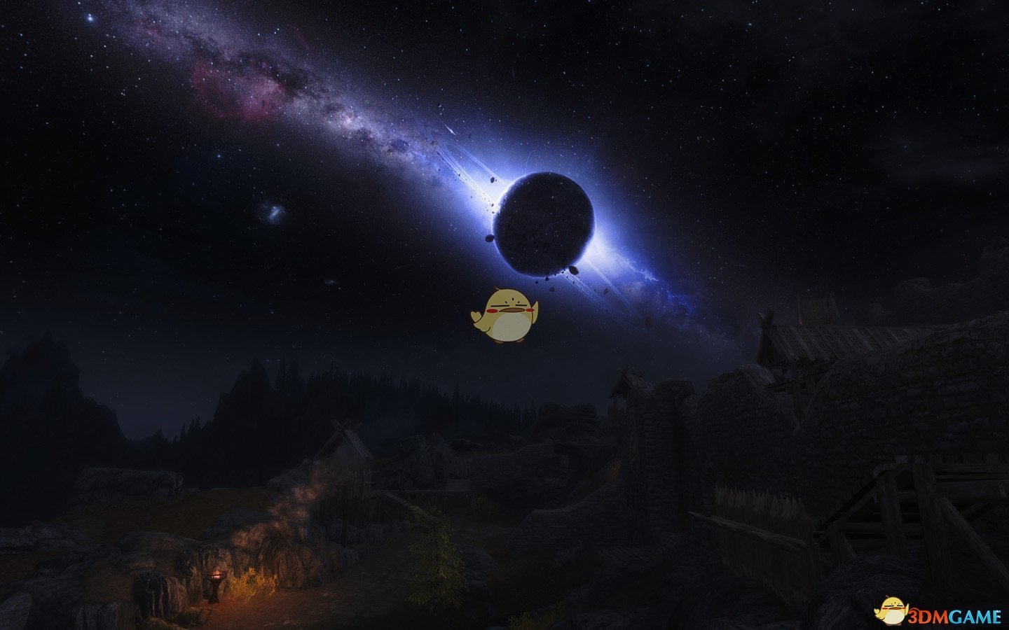 《上古卷轴5：天际重置版》2k4k的夜晚天空纹理MOD