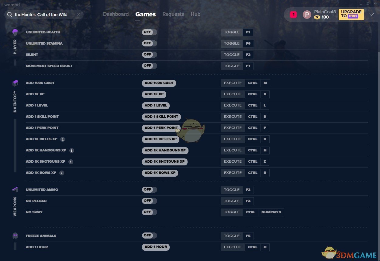 《猎人：荒野的呼唤》v2019.09.19十八项修改器[REPPIN]