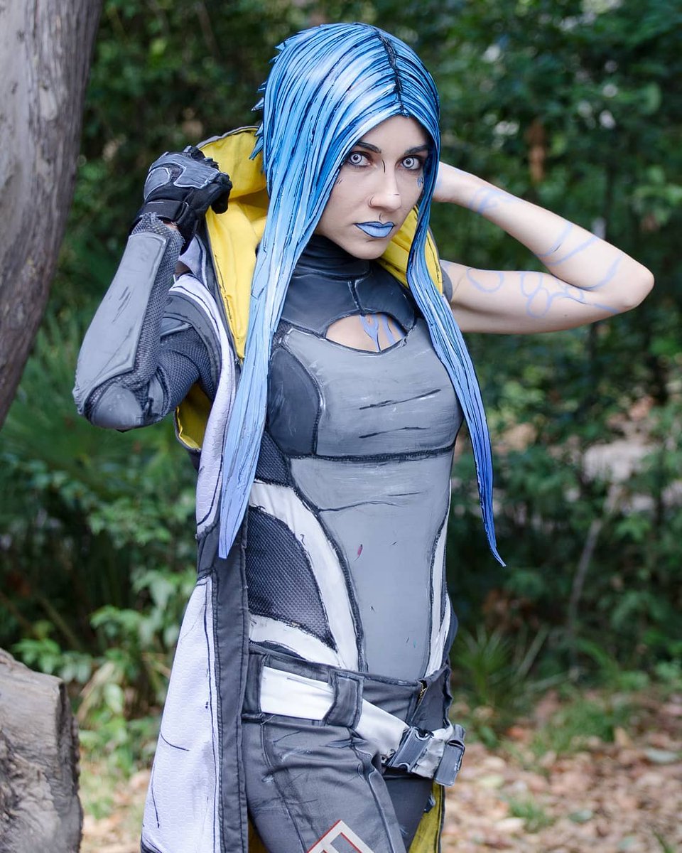 《无主之地3》玛雅cosplay 极致还原蓝发魔女