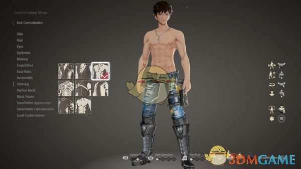 《噬血代码》男性赤膊MOD