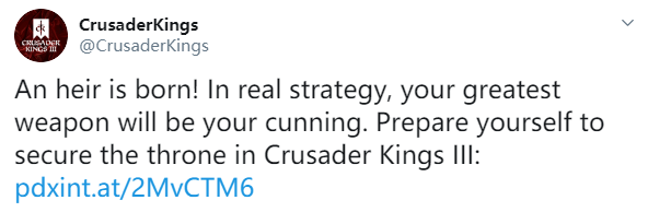 P社《十字军之王3》宣传片公开！2020年正式发售