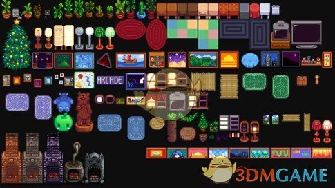 《星露谷物语》现代城市风格家具MOD