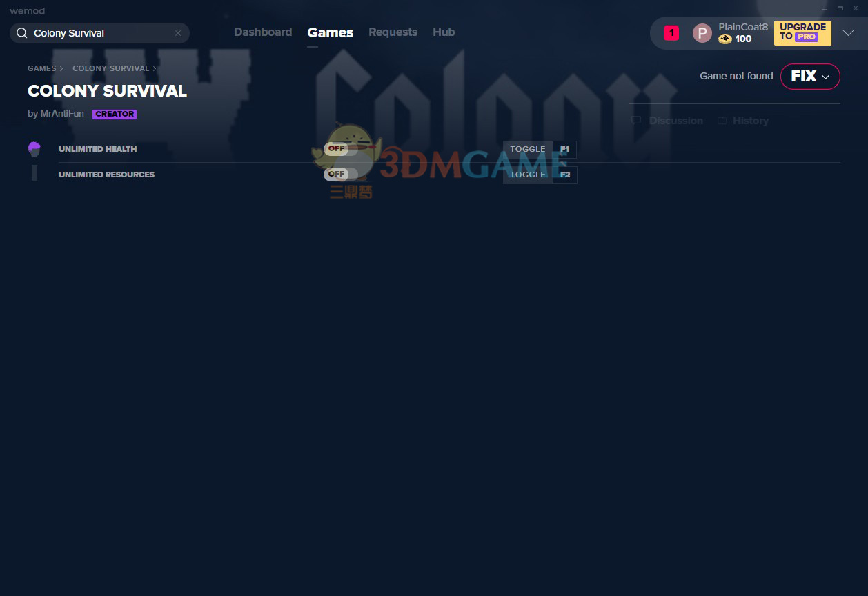 《你的殖民地大冒险》v2019.10.21无限生命资源修改器[MrAntiFun]