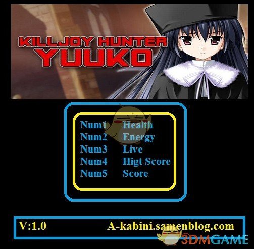 《猎手Yuuko》v1.0五项修改器[Abolfazl]