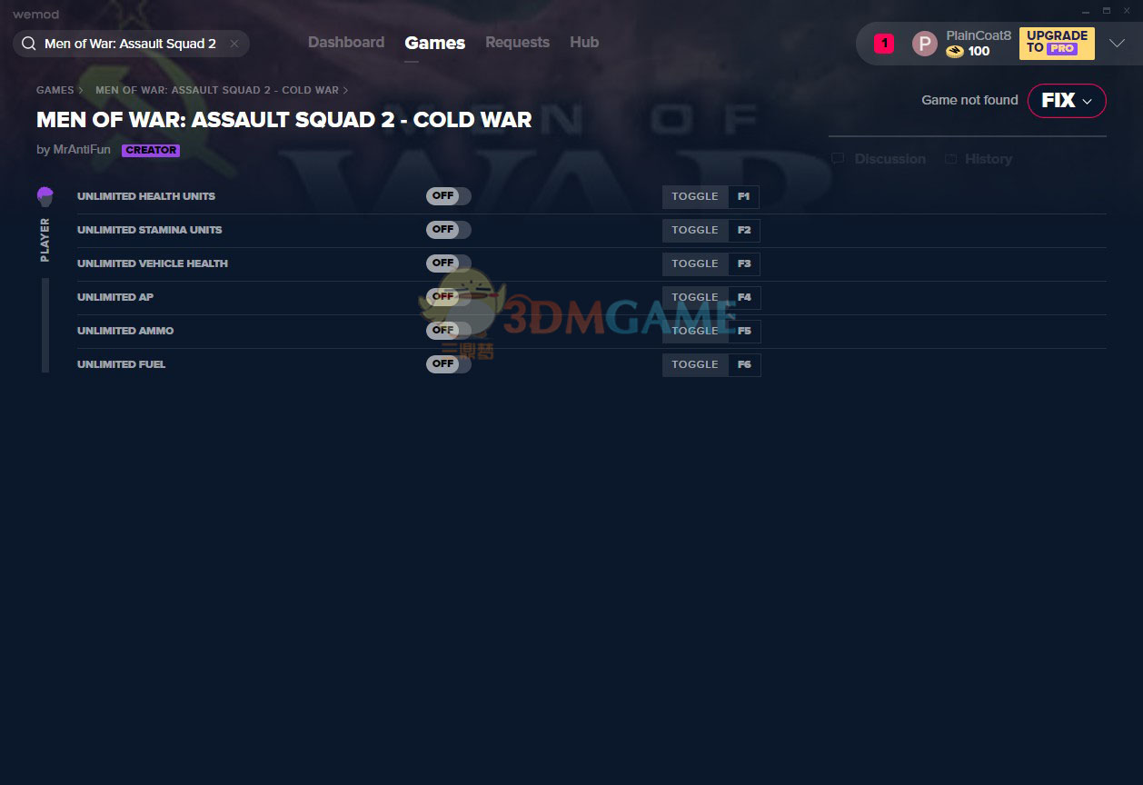 《战争之人：突击小队2-冷战》v2019.10.26六项修改器[MrAntiFun]