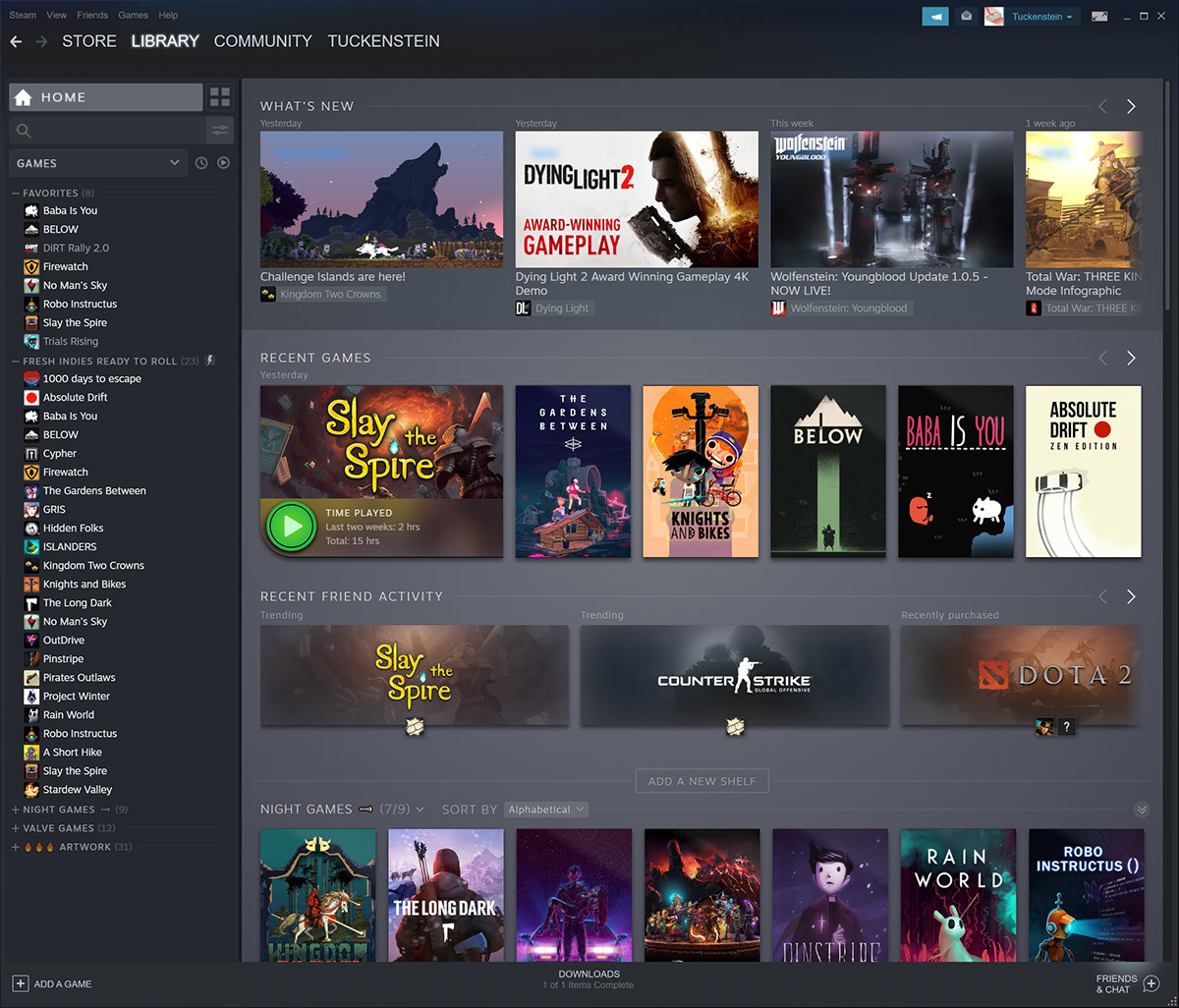 Steam新版游戏库现已正式推出 远程同乐也已向所有用户开放