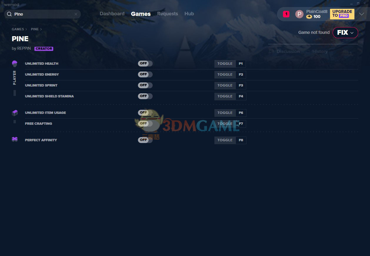 《松树》v2019.11.07七项修改器[MrAntiFun]