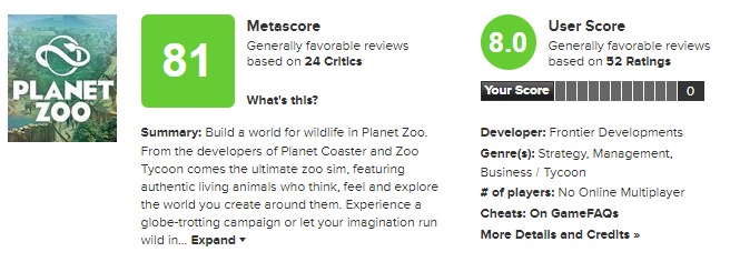 动物实在太可爱《动物园之星》IGN8.5分 M站均分81