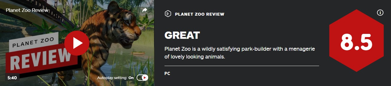 动物实在太可爱《动物园之星》IGN8.5分 M站均分81
