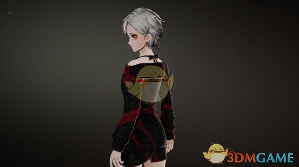 《噬血代码》可爱黑色露肩毛衣MOD