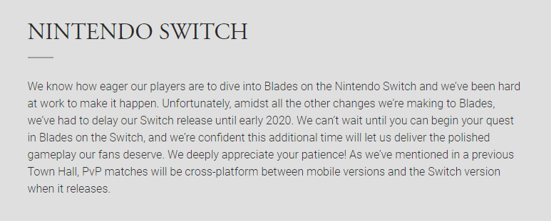 Bethesda宣布《上古卷轴：刀锋》Switch移植版跳票