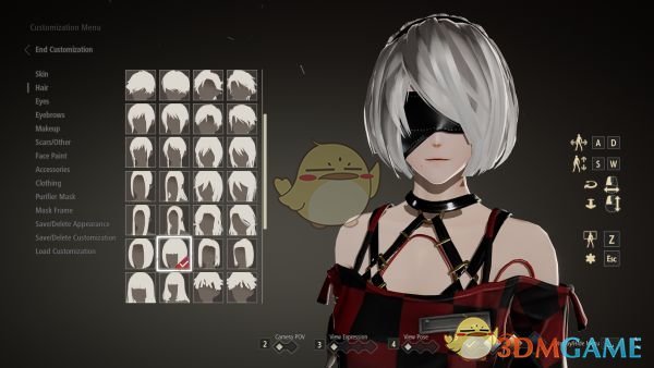 《噬血代码》2B的发型和眼罩MOD