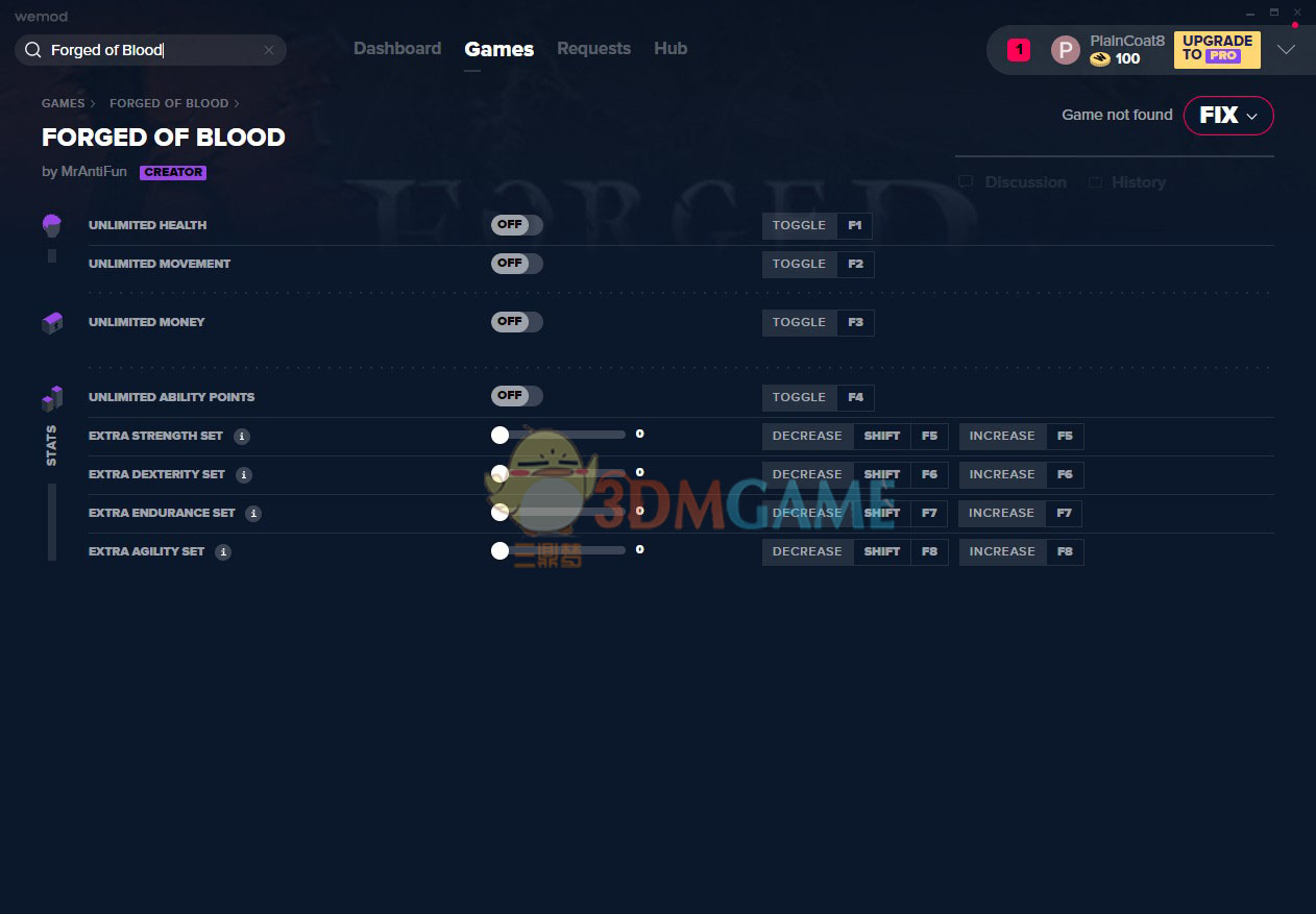 《铁血浇铸》v2019.11.30八项修改器[MrAntiFun]