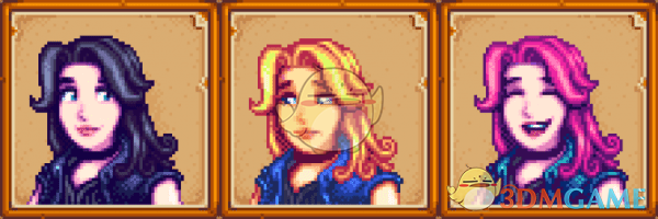 《星露谷物语》阿比盖尔的动态发色MOD