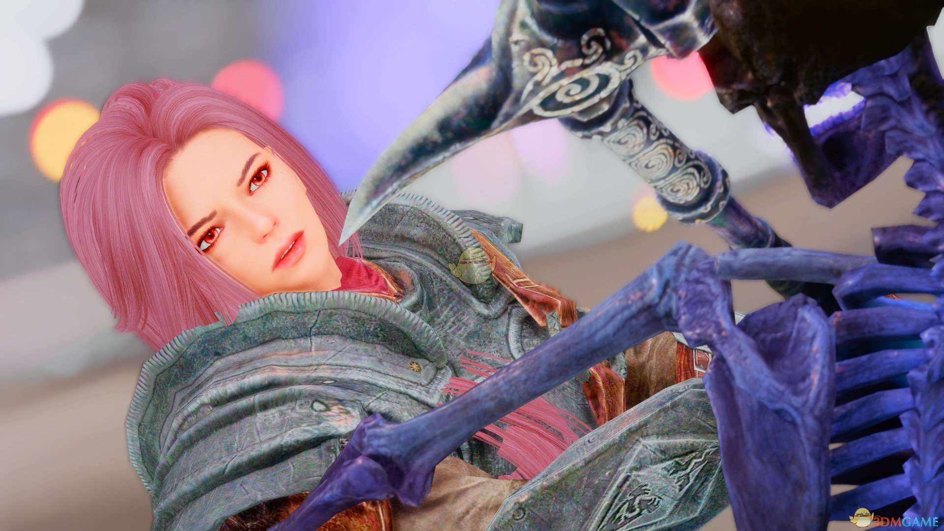 《上古卷轴5：天际》Gracie紫色头发重装型女性随从MOD