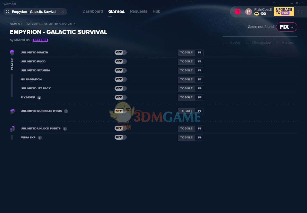 《帝国霸业：银河生存》v2019.09.29九项修改器[MrAntiFun]