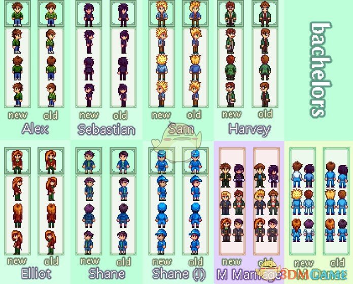 《星露谷物语》人物像素外观大修MOD