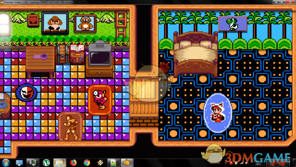 《星露谷物语》任天堂经典像素风家具包MOD