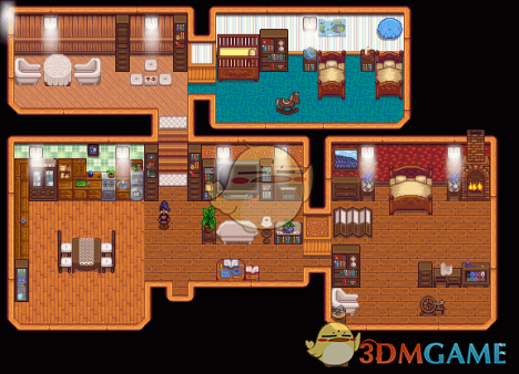 《星露谷物语》定制胡桃木家具MOD