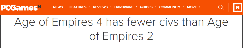 《帝国时代4》可玩文明要比2代少 有动态人为破坏效果