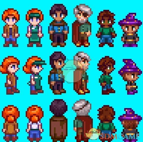 《星露谷物语》略带可爱的角色们MOD