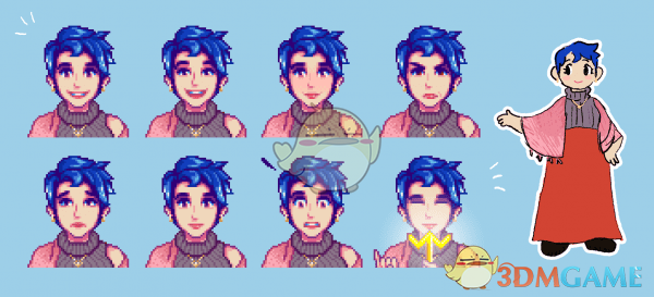 《星露谷物语》时尚的艾米丽MOD