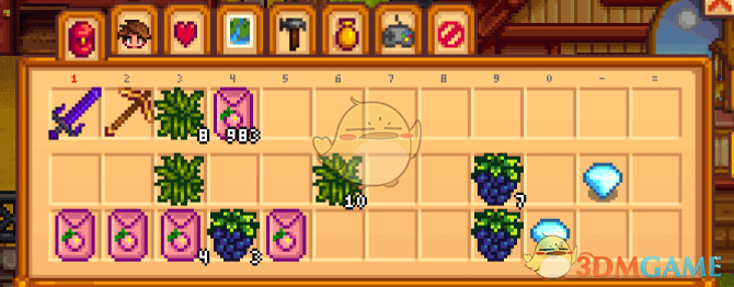 《星露谷物语》背包物品自动堆叠功能MOD