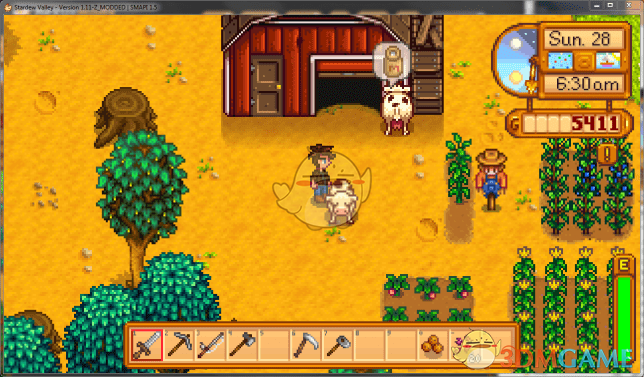 《星露谷物语》牧场挤奶剪毛提示MOD