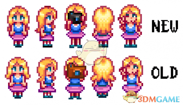 《星露谷物语》海莉像素外观美化MOD