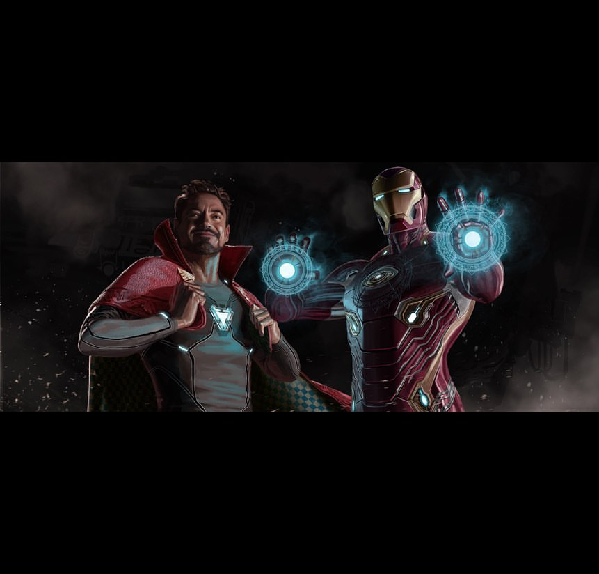 《复仇者联盟4》全新原始概念图曝光 钢铁侠和奇异博士互换战服